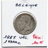 Belgique 1 Franc 1887 en Flamand TB, KM.29 Leopold II