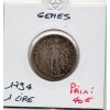 Italie Gênes, 1 lira 1794 TB KM.221a Saint Jean-Baptiste