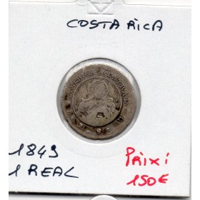 Costa Rica 1 real 1849 TB, KM.66 Arbre et femme