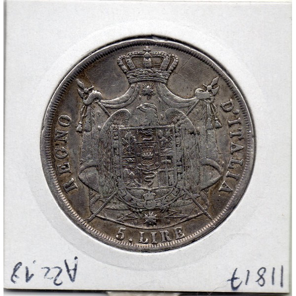 Italie Napoléon 5 Lire 1812 V Venise TTB,  KM.C10