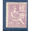 Timbre France Yvert No 115 Mouchon type I 30c Violet neuf **