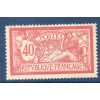 Timbre France Yvert No 119 Type Merson 40c Rouge et bleu neuf **