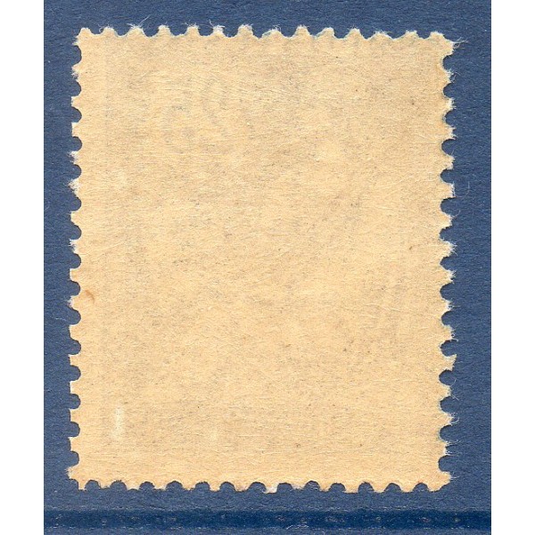 Timbre France Yvert No 127 Type Mouchon 25c Bleu neuf **