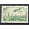 Timbre France Poste Aérienne Yvert 14 avion survolant Paris 50f vert-jaune neuf ** signé Calves