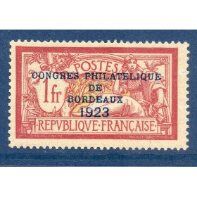 Timbre France Yvert No 182 congrès de Bordeaux neuf **