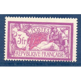 Timbre France Yvert No 240 type Merson lilas et Carmin neuf **