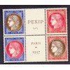 Timbre France Yvert No 348-351 centre du bloc PEXIP neuf * petites adhérences