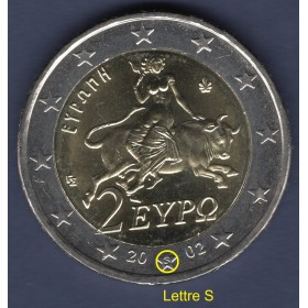 Pièce de 2 Euro Grèce - Lettre S (2002)