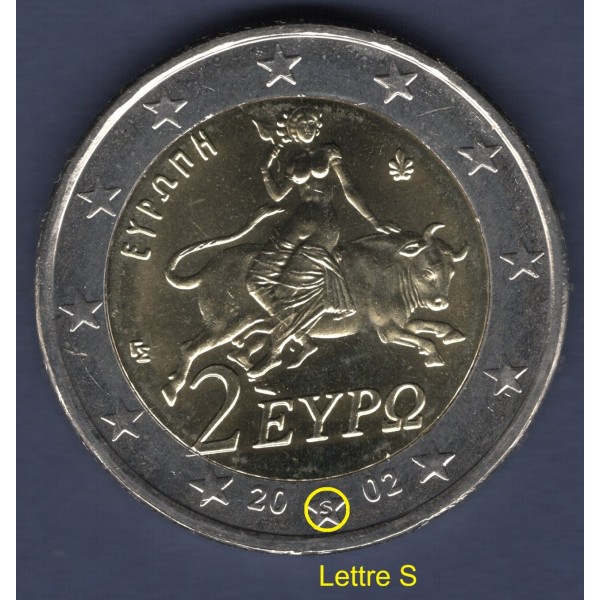 Pièce de 2 Euro Grèce - Lettre S (2002)