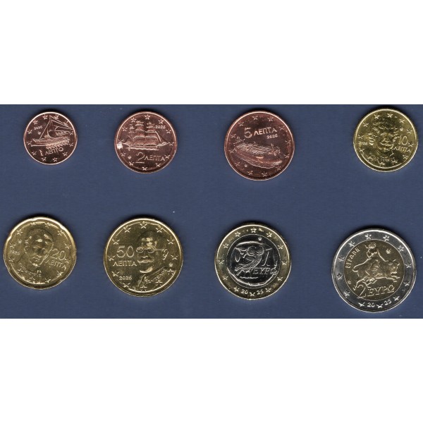 Série d'Euro de Grèce - 2ème Carte (2007 à nos jours)
