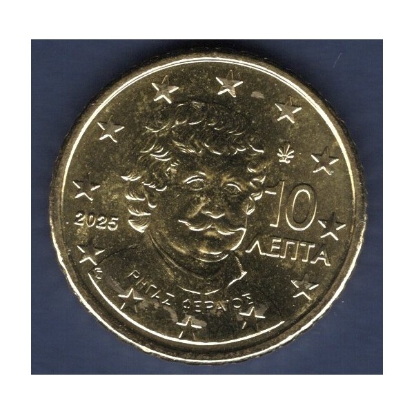 Pièce de 10 centimes d'Euro Grèce - 2ème Carte (2007 à nos jours)