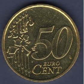 Pièce de 50 centimes d'Euro Italie - 1ère Carte (2002-2006)