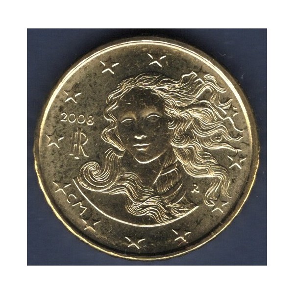 Pièce de 10 centimes d'Euro Italie - 2ème Carte (2007 à nos jours)