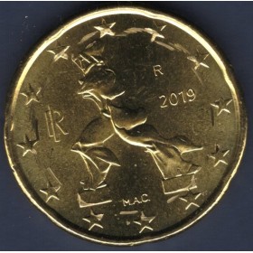 Pièce de 20 centimes d'Euro Italie - 2ème Carte (2007 à nos jours)