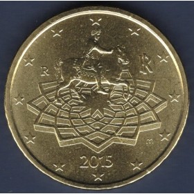 Pièce de 50 centimes d'Euro Italie - 2ème Carte (2007 à nos jours)