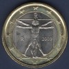 Pièce de 1 Euro Italie - 2ème Carte (2007 à nos jours)