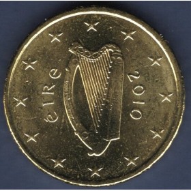 Pièce de 10 centimes d'Euro Irlande - 2ème Carte (2007 à nos jours)
