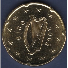 Pièce de 20 centimes d'Euro Irlande - 2ème Carte (2007 à nos jours)