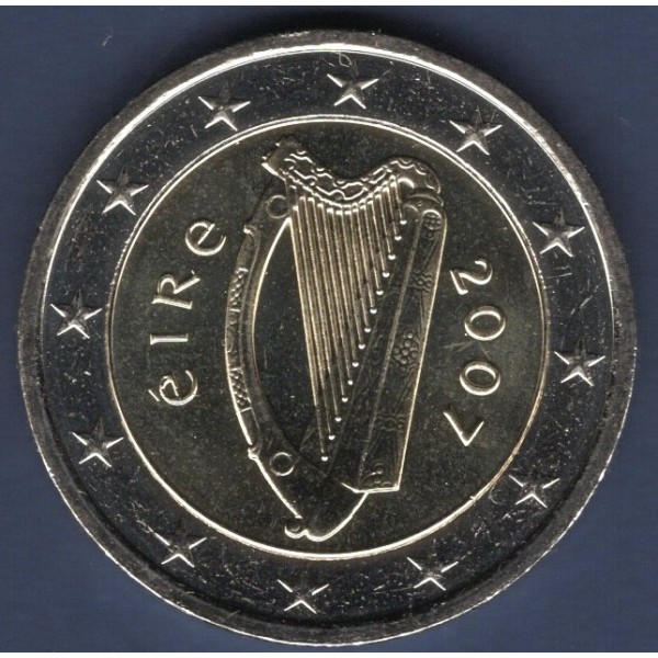 Pièce de 2 Euro Irlande - 2ème Carte (2007 à nos jours)