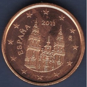 Pièce de 1 centime d'Euro Espagne - 2ème Type (2010 à nos jours)