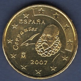Pièce de 10 centimes d'Euro Espagne - 1er Type, 2ème Carte (2007-2009)