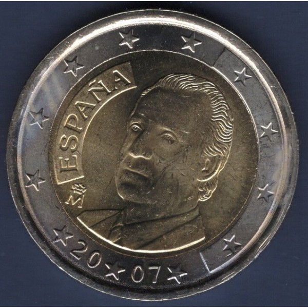 Pièce de 2 Euro Espagne - 1er Type, 2ème Carte (2007-2009)