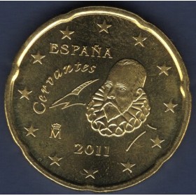 Pièce de 20 centimes d'Euro Espagne - 2ème Type, 2ème Carte (2010 à nos jours)