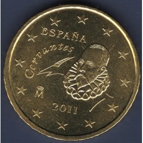 Pièce de 50 centimes d'Euro Espagne - 2ème Type, 2ème Carte (2010 à nos jours)