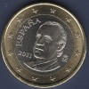 Pièce de 1 Euro Espagne - 2ème Type, 2ème Carte (2010 à 2014)