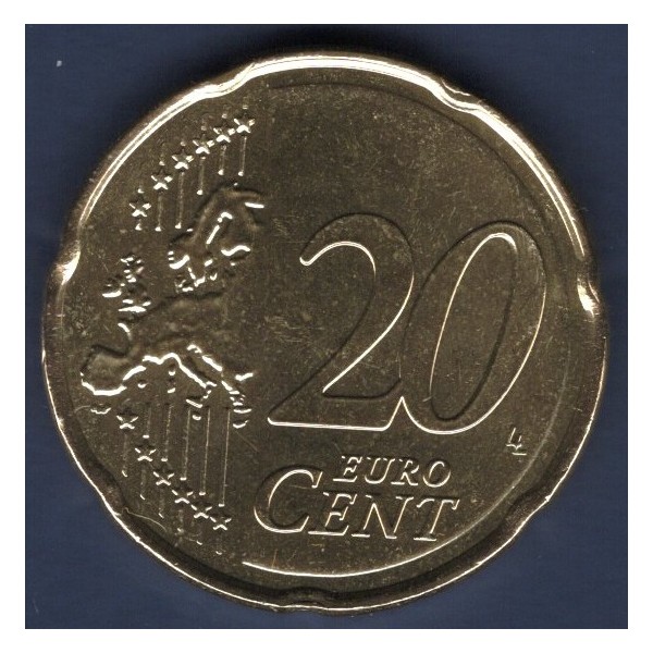 Pièce de 20 centimes d'Euro Espagne - 2ème Type, 2ème Carte (2010 à nos jours)