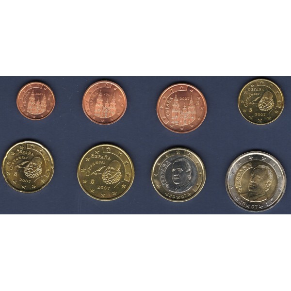Série d'Euro d' Espagne - 1er Type, 2ème carte (2007-2009)