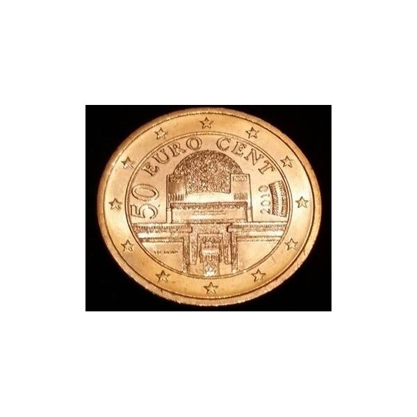 Pièce de 50 centimes d'Euro Autriche - 2ème Carte (2008 à nos jours)
