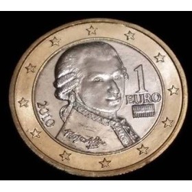 Pièce de 1 Euro Autriche - 2ème Carte (2008 à nos jours)