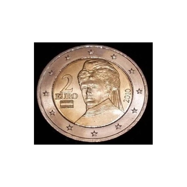 Pièce de 2 Euro Autriche - 2ème Carte (2008 à nos jours)