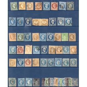 lot de 60 timbres classiques avant 1900 2e choix avec défauts