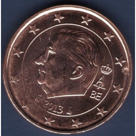 Pièce de 2 centimes d'Euro Belgique - Albert II, 2ème type (2009-2013)