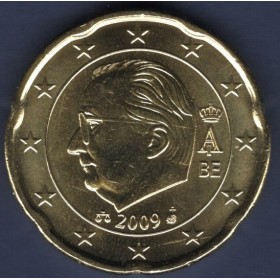 Pièce de 20 centimes d'Euro Belgique - Albert II, 2ème type (2009-2013)
