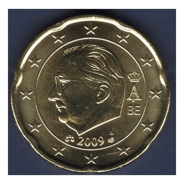 Pièce de 20 centimes d'Euro Belgique - Albert II, 2ème type (2009-2013)