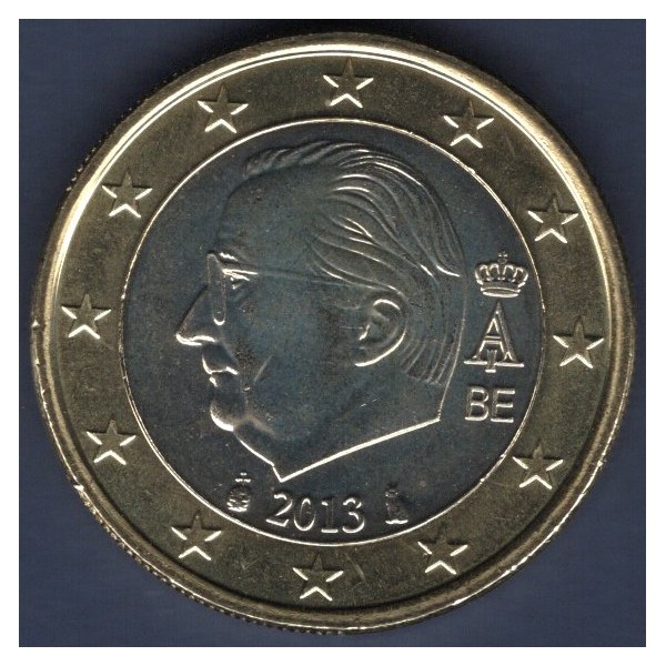 Pièce de 1 Euro Belgique - Albert II, 2ème type (2009-2013)