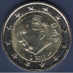 Pièce de 2 Euro Belgique - Albert II, 2ème type (2009-2013)