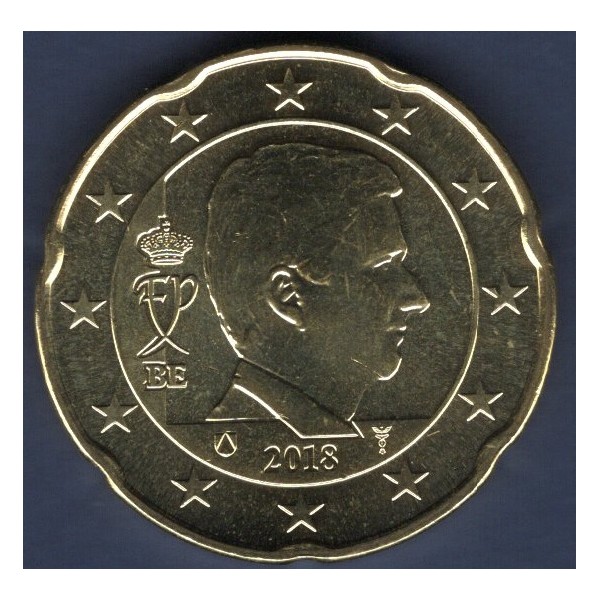 Pièce de 20 centimes d'Euro Belgique - Roi Philippe (2014 à nos jours)