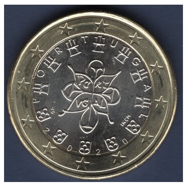 Pièce de 1 Euro Portugal - 2ème carte (2008 à nos jours)
