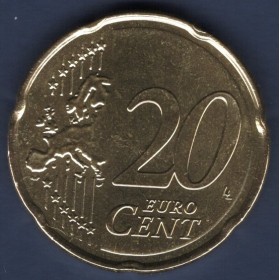 Pièce de 20 centimes d'Euro Portugal - 2ème carte (2008 à nos jours)