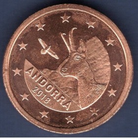 Pièce de 2 centimes d'Euro Andorre 2018