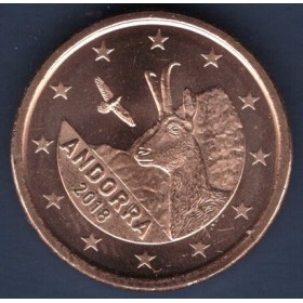 Pièce de 1 centime d'Euro Andorre 2018