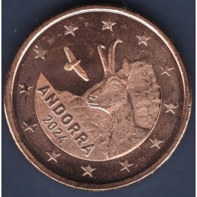 Pièce de 5 centimes d'Euro Andorre 2024