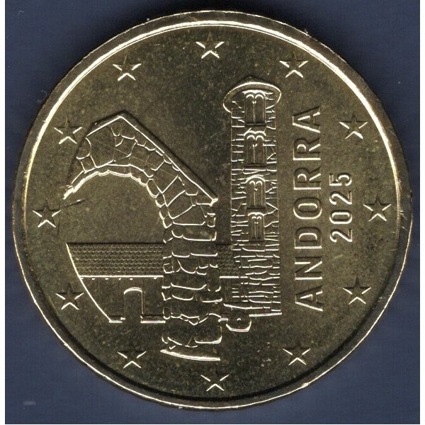 Pièce de 50 centimes d'Euro Andorre 2025