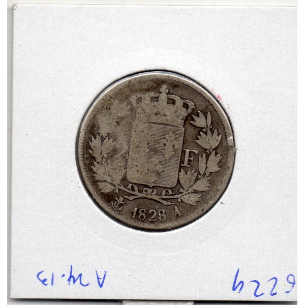 2 Francs Charles X 1828 A Paris B+