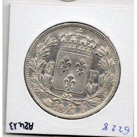 5 francs Charles X 1827 D Lyon TTB-