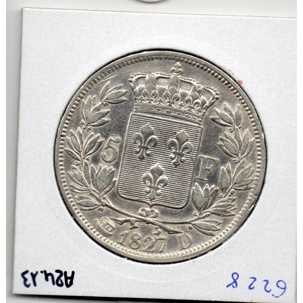 5 francs Charles X 1827 D Lyon TTB-